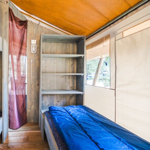 TENDA IN TELA E LEGNO 5 persone - Valkanela - Tenda safari di lusso