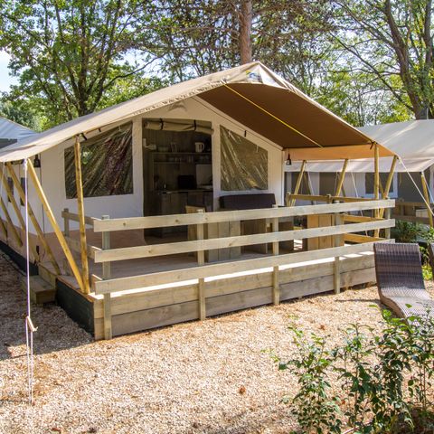 CANVAS AND WOOD TENT 5 people - Safari tent Luxe 