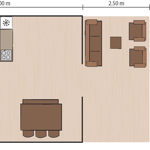 TENTE TOILE ET BOIS 5 personnes - Valkanela - Tente Safari de luxe