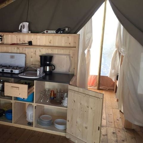 CANVAS AND WOOD TENT 5 people - Safari tent Relax