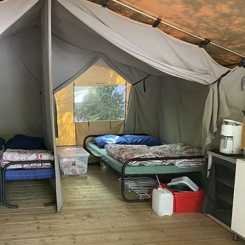 TENTE TOILE ET BOIS 5 personnes - Valkanela - Tente safari Harmony