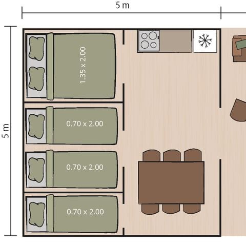 Safarizelt 5 Personen - Safarizelt Harmony