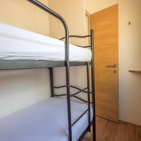 Mobilheim 6 Personen - Comfort | 3 Schlafz. | 6 Pers. | Erhöhte Terrasse | Klimaanlage | TV