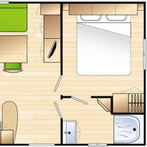 Mobilhome 4 personnes - 2 chambres