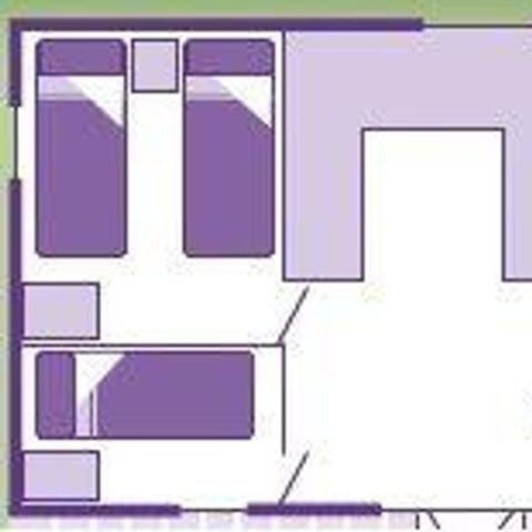 Mobilhome 6 personnes - 3 chambres - 32m²