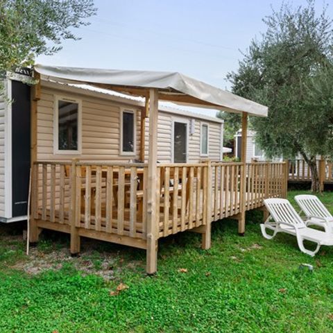Mobilheim 6 personen - Mobilheim | Comfort | 3 Zi. | 6 Pers. | Erhöhte Terrasse | Clim.