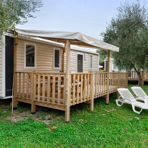 Mobilhome 6 personas - Mobil-home | Confort | 3 Dormitorios | 6 Pers. | Terraza elevada | Aire acondicionado