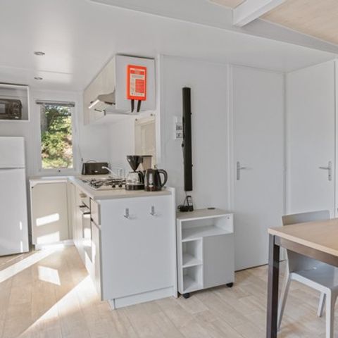Mobilheim 5 personen - Comfort XL | 2 Schlafz. | 5 Pers. | Erhöhte Terrasse