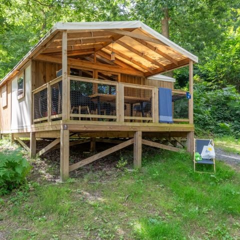 MOBILE HOME 5 people - Cosyflower Premium on stilts 38m² - 2 bedrooms + TV + bed linen + towels covered terrace 11m²