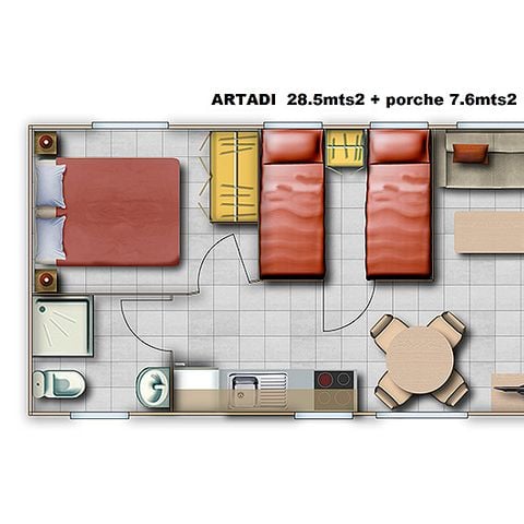 BUNGALOW 4 personas - ARTADI