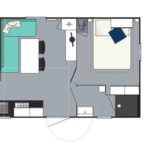 Mobile home 7 persons - Evasion 2 bedrooms 28m² (28m²)