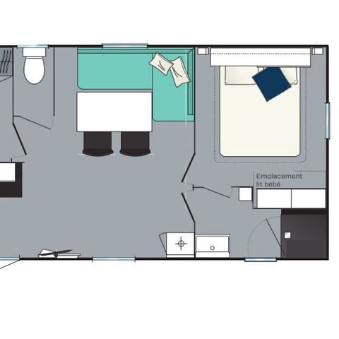 Mobile home 7 persons - Evasion+ 2 bedrooms 30m