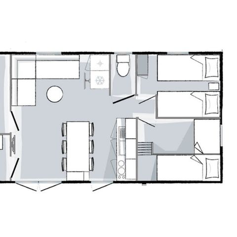 Mobile home 6 persons - Mahana 3 bedroom 33m² apartment