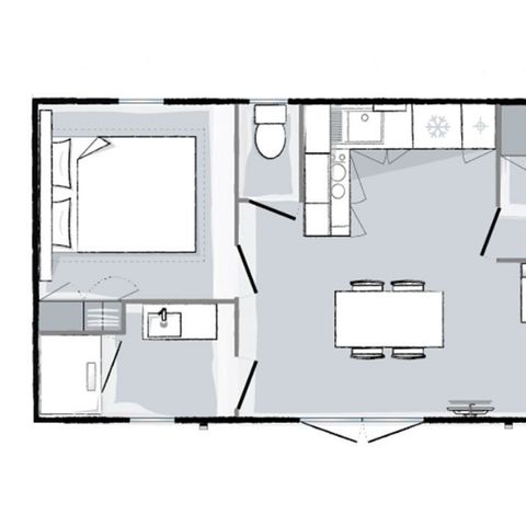 MOBILHOME 6 personas - Mobil-home Mahana 6 personas 2 habitaciones 30m² - mobile home Mahana