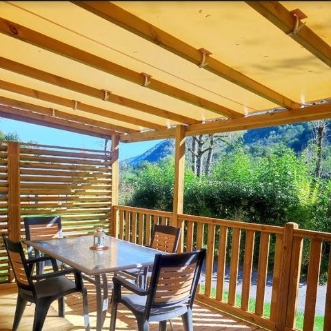 MOBILE HOME 4 people - COSY Comfort Mobile Home 23m² – 2 bedrooms – 17m² semi-covered terrace + BBQ – Sleeps 4