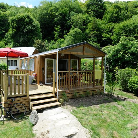 CASA MOBILE 2 persone - Mobilhome Comfort 23 m² - 1 camera da letto - terrazza semicoperta 18 m² + barbecue + lenzuola + asciugamani per 2 persone