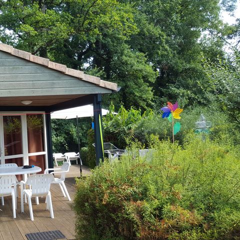 CHALET 6 personnes - Style Bastida CONFORT 35m² - 2 chambres + terrasse couverte