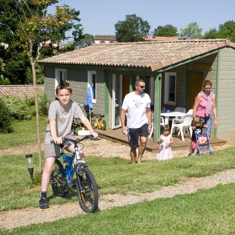 Chalet 6 personen - Stijl Bastida CONFORT 35m² - 2 kamers + overdekt terras