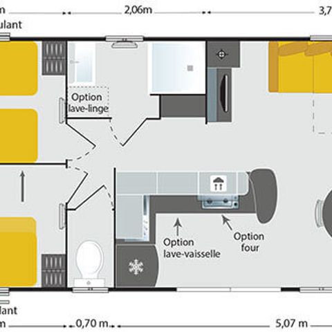 MOBILE HOME 8 people - Apollon Riviera
