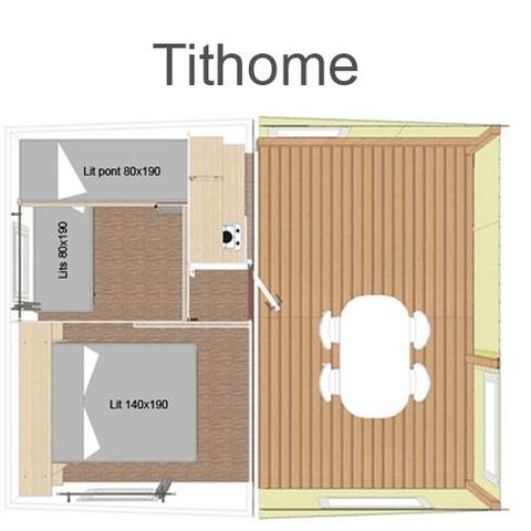 CASA MOBILE 5 persone - Mobil Home Tithome 5 pers