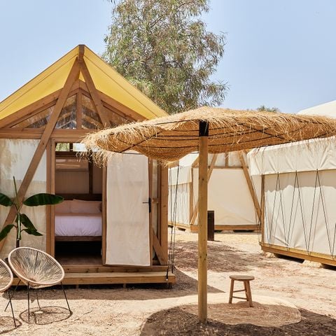 Tente en toile et en bois 2 personnes - Palmeral