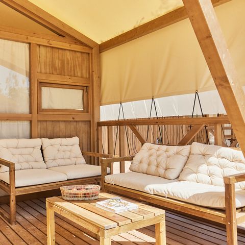 Tente en toile et en bois 2 personnes - Alhamilla