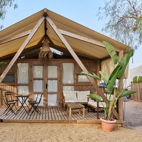 Tente en toile et en bois 2 personnes - Alhamilla