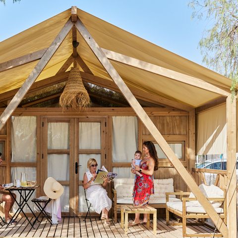 Tente en toile et en bois 2 personnes - Alhamilla