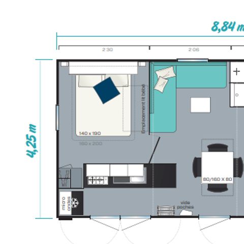 MOBILE HOME 6 people - 3 bedrooms