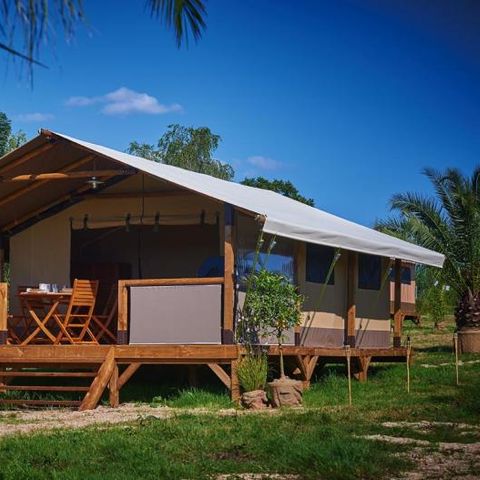Tent van canvas en hout 4 personen - Lodge Safari Kenia Premium