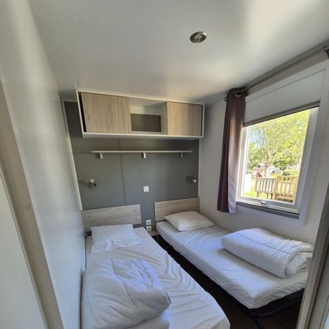 Stacaravan 6 personen - Casa VIP 3 slaapkamers SPA Privé 31m² met airconditioning.