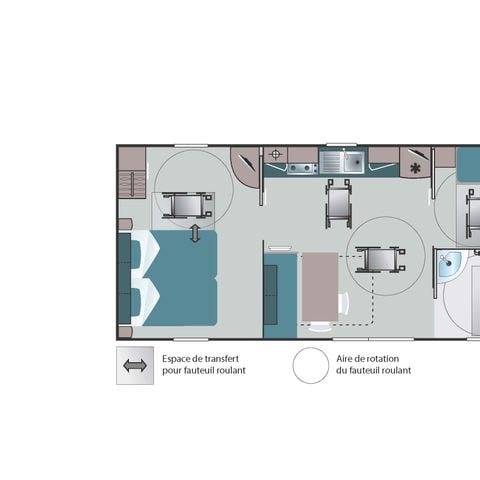 Stacaravan 4 personen - MH 2-kanaals IRM PMR