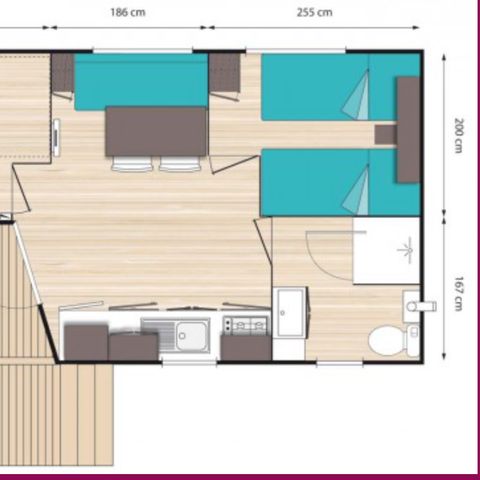 MOBILE HOME 4 people - O'hara 784T riverside