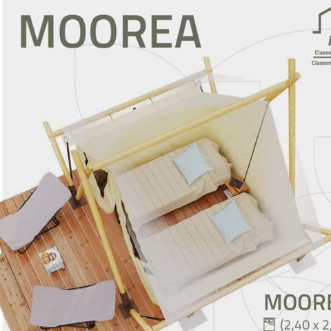 TIENDA DE LONA Y MADERA 2 personas - Tienda de campaña MOOREA