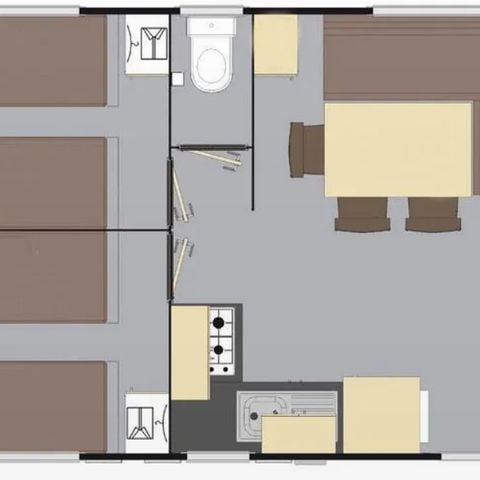 MOBILE HOME 6 people - CLUB HOUSE