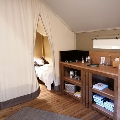 Tente en toile et en bois 5 personnes - Tente Lodge