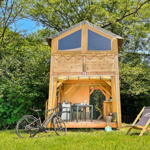 Zelt 2 Personen - Zelt Baroudeuse sur Pilotis - 1 Zimmer - 2 Personen
