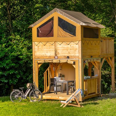 Zelt 2 Personen - Zelt Baroudeuse sur Pilotis - 1 Zimmer - 2 Personen