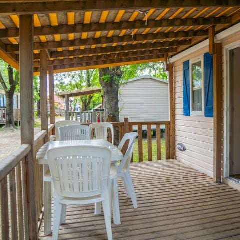 MOBILHOME 5 personas - Aqua 2 dormitorios 4 Adultos y 1 niño Terraza Semicubierta Aire acondicionado TV