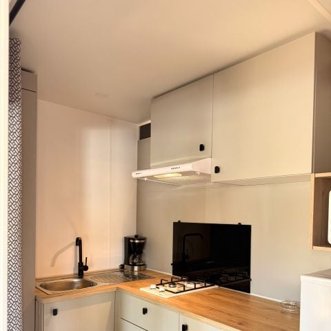 Stacaravan 3 personen - MOBIL HOME MIMOSA (2 volwassenen + 1 kind tot 14 jaar)