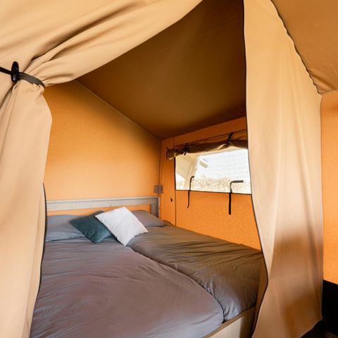 TIENDA DE LONA Y MADERA 4 personas - CABANE SUR PILOTIS (para 4 personas)