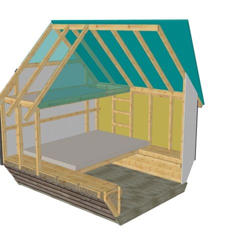 TENTE TOILE ET BOIS 3 personnes - Cop'Coon