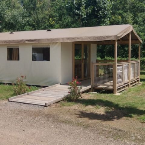 Tente en toile et en bois 4 personnes - Ecolodge (sans sanitaires)