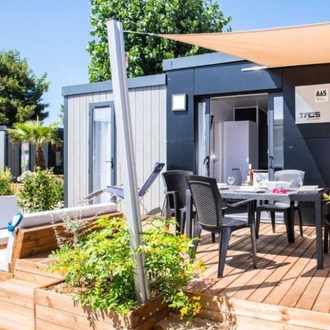 Stacaravan 6 personen - VIP Cottage 4 kamers 6 personen Airconditioning + TV