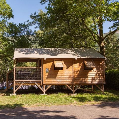 Tente en toile et en bois 4 personnes - ECOLODGE CONFORT sans sanitaires