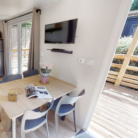 Bungalow 4 personen - Bungalow Confort 29m² (2 kamers) Overdekt terras 13m² + TV