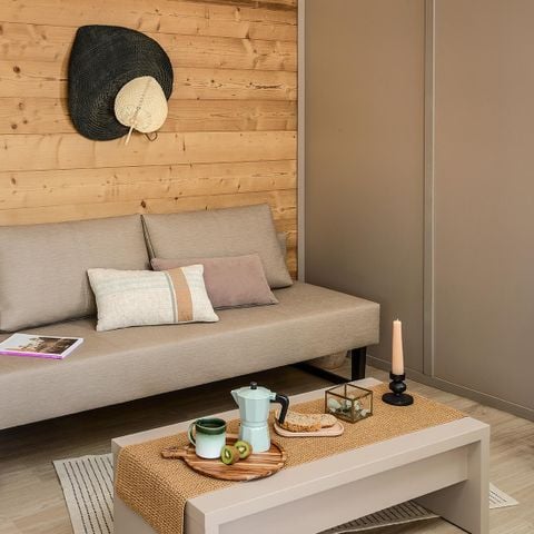 CHALET 6 personnes - Chalet ETOILE +35m² (3 chambres) Terrasse couverte +TV 6 pers.