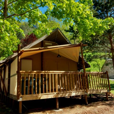 Tent van canvas en hout 5 personen - Lodge tent