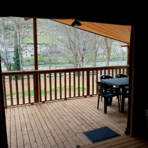 Tent van canvas en hout 5 personen - Lodge tent