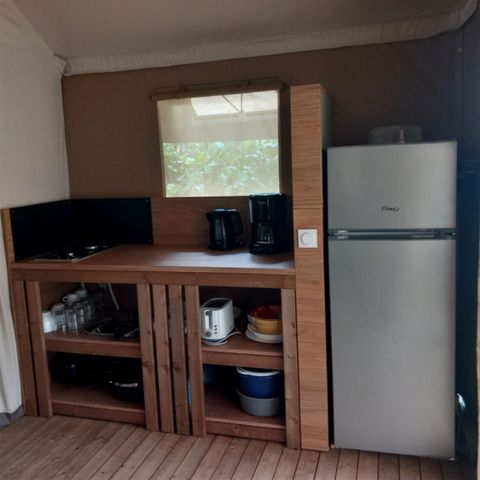 Tent van canvas en hout 5 personen - Lodge tent